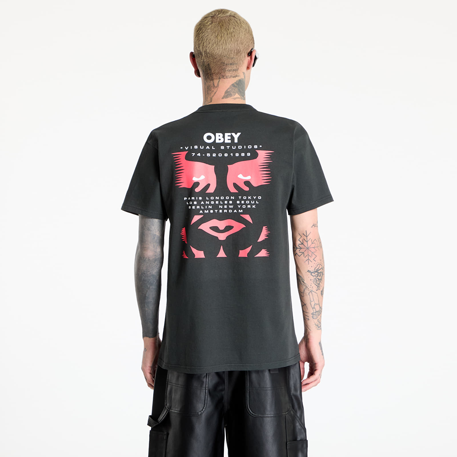 T-shirts OBEY Visual Studies T-Shirt Vintage Black