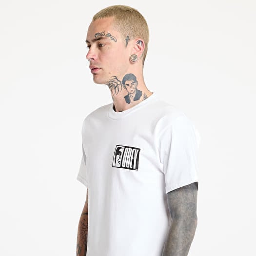 T-shirts OBEY Half Icon T-Shirt White | Footshop
