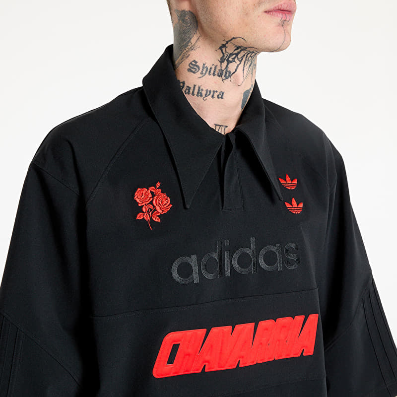 Polo T-shirts adidas x Willy Chavarria Polo Shirt Black/ Black