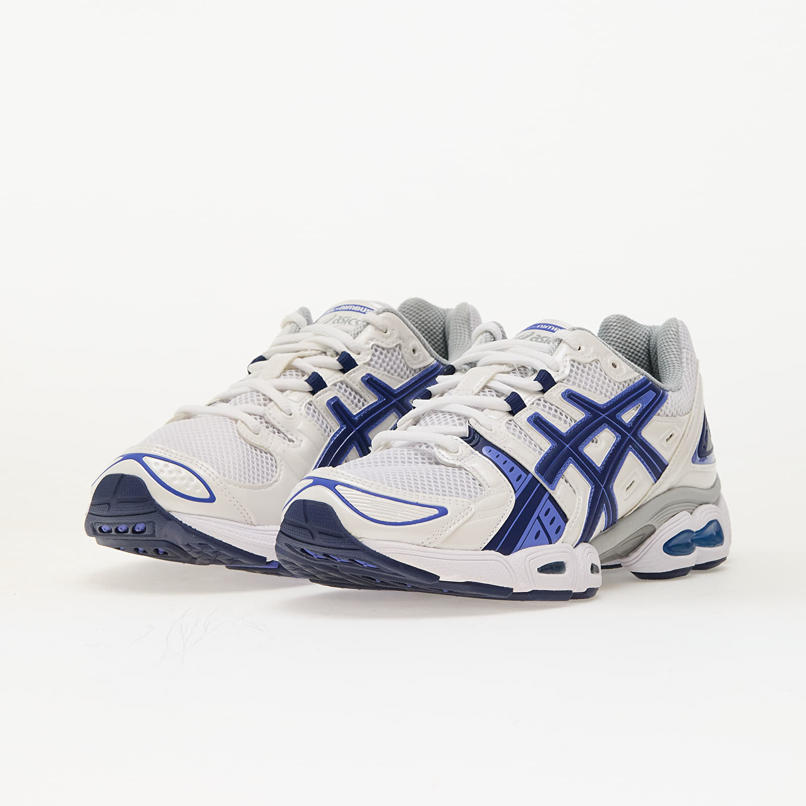 Herren Sneaker und Schuhe Asics Gel-Nimbus 9 White/ Indigo Blue