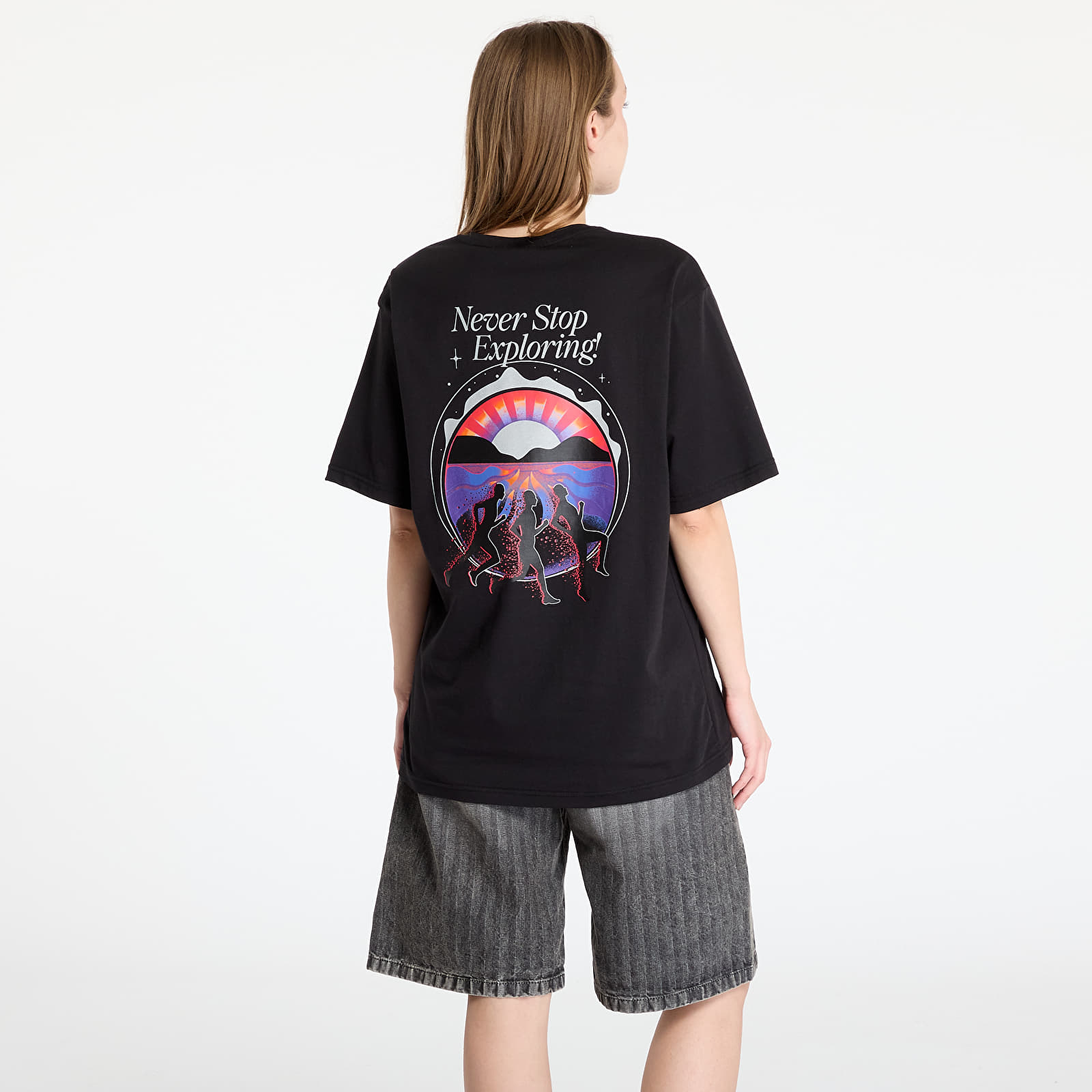 Tricouri bărbați The North Face UNISEX Ss Never Stop Relaxed Tee TNF Black