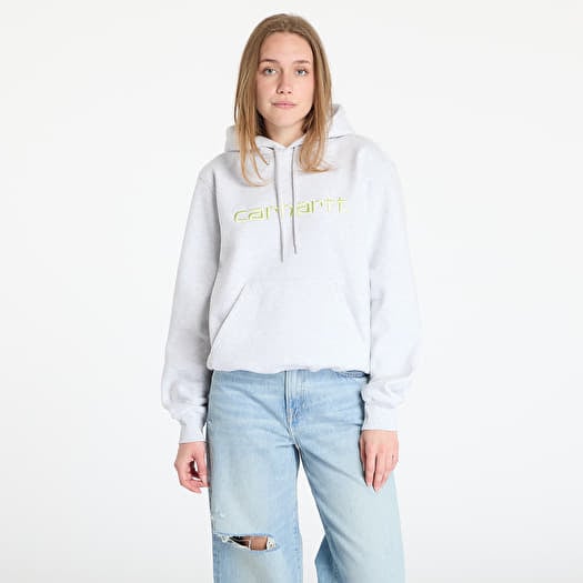 Carhartt WIP Hooded Carhartt Sweat UNISEX Ash Heather/ Air Green