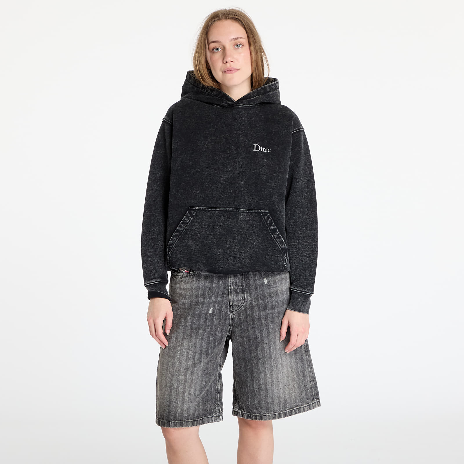 Kapucnis pulóverek és pulcsik DIME Classic French Terry Hoodie UNISEX Faded Black