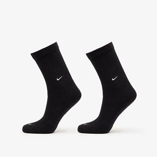 Nike Dri-FIT Everyday Cushioned Crew Socks (2 Pairs) Black/ White