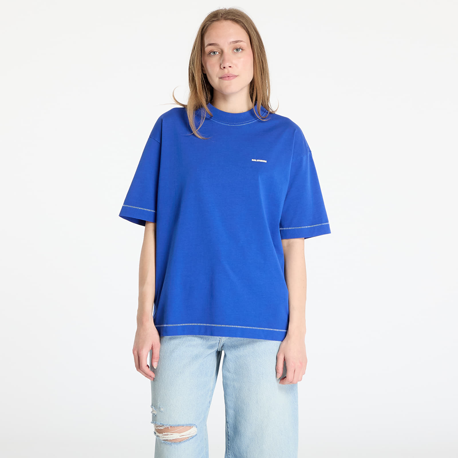 Тениска HAL STUDIOS® Micro Logo T-Shirt Cobalt S