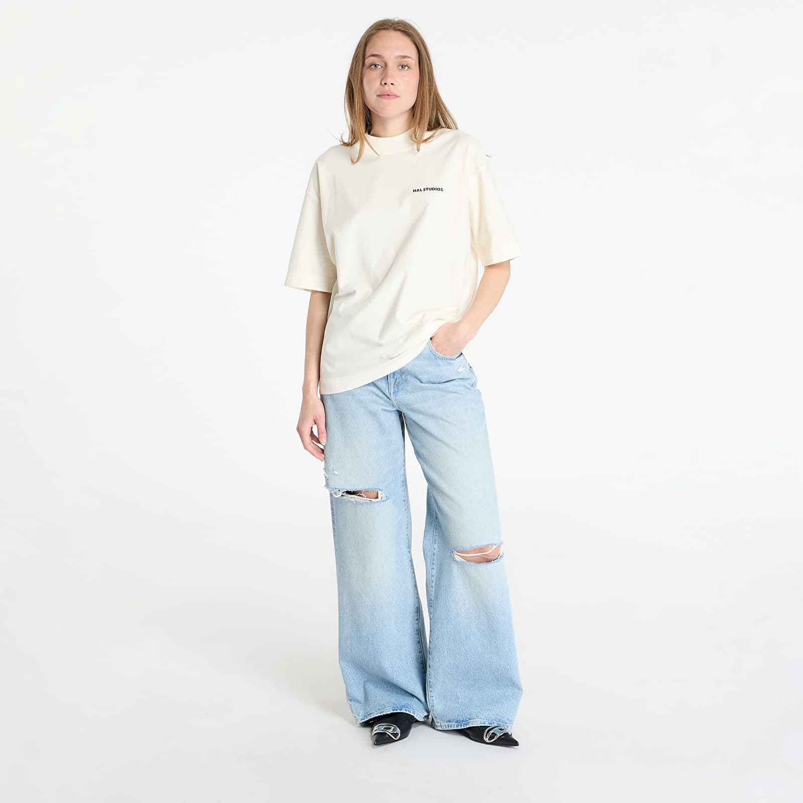 T-shirty męskie HAL STUDIOS® Inside-Out Uniform T-Shirt Off-White