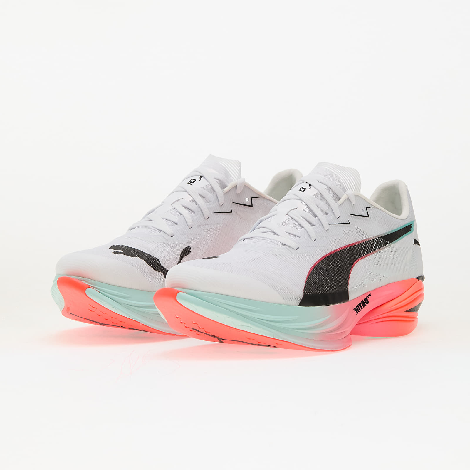 Мужская обувь Puma FAST-R NITRO Elite 3 Puma White-Glowing Red-Mint
