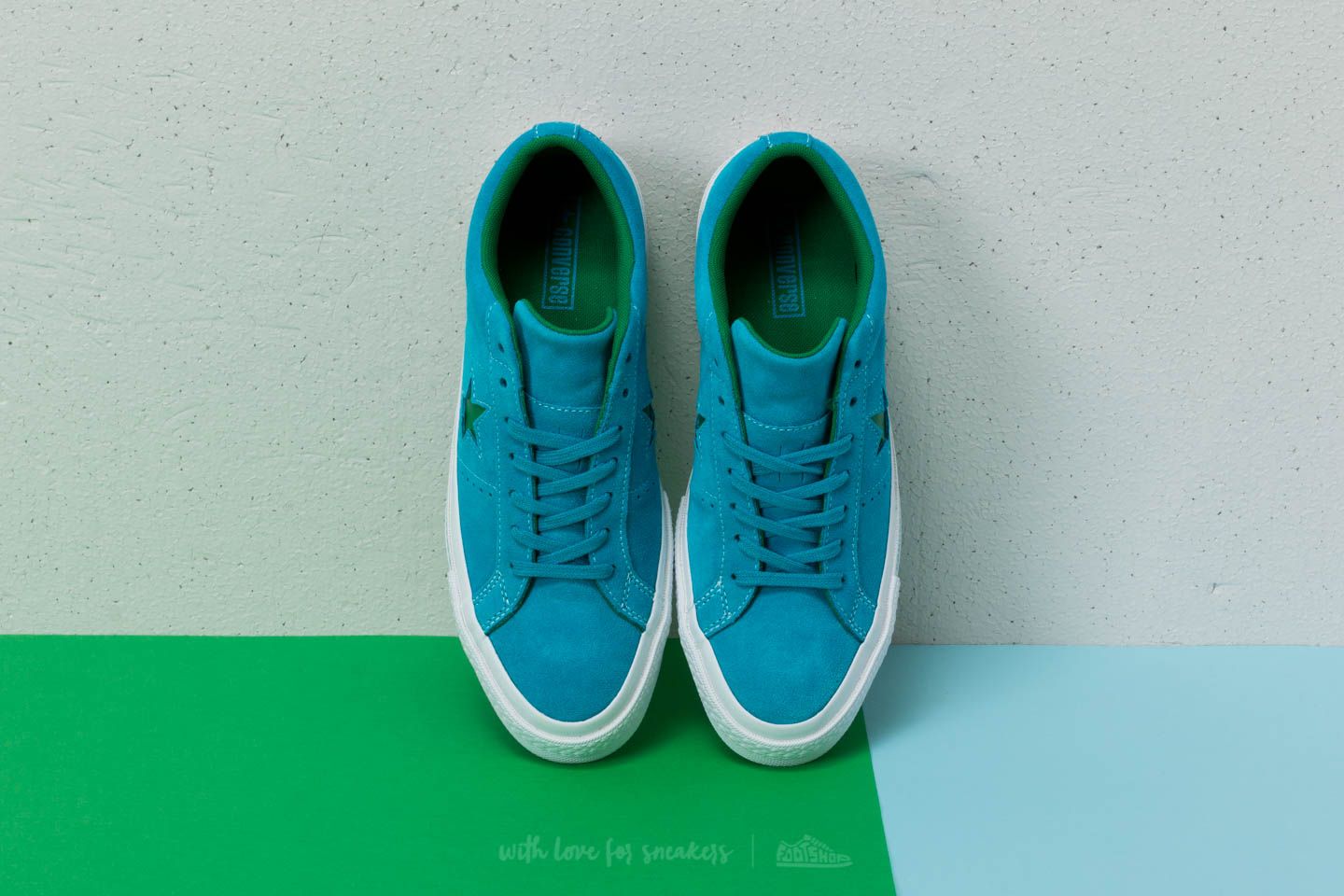 Men s shoes Converse One Star OX Hawaiian Ocean Jolly Green