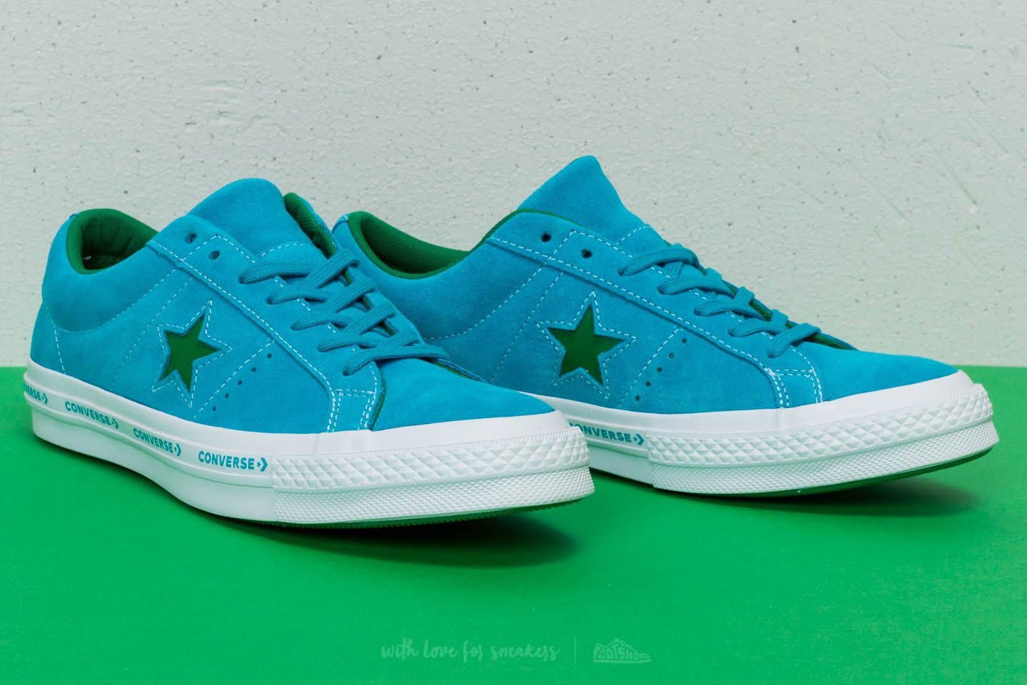 Men s shoes Converse One Star OX Hawaiian Ocean Jolly Green Footshop