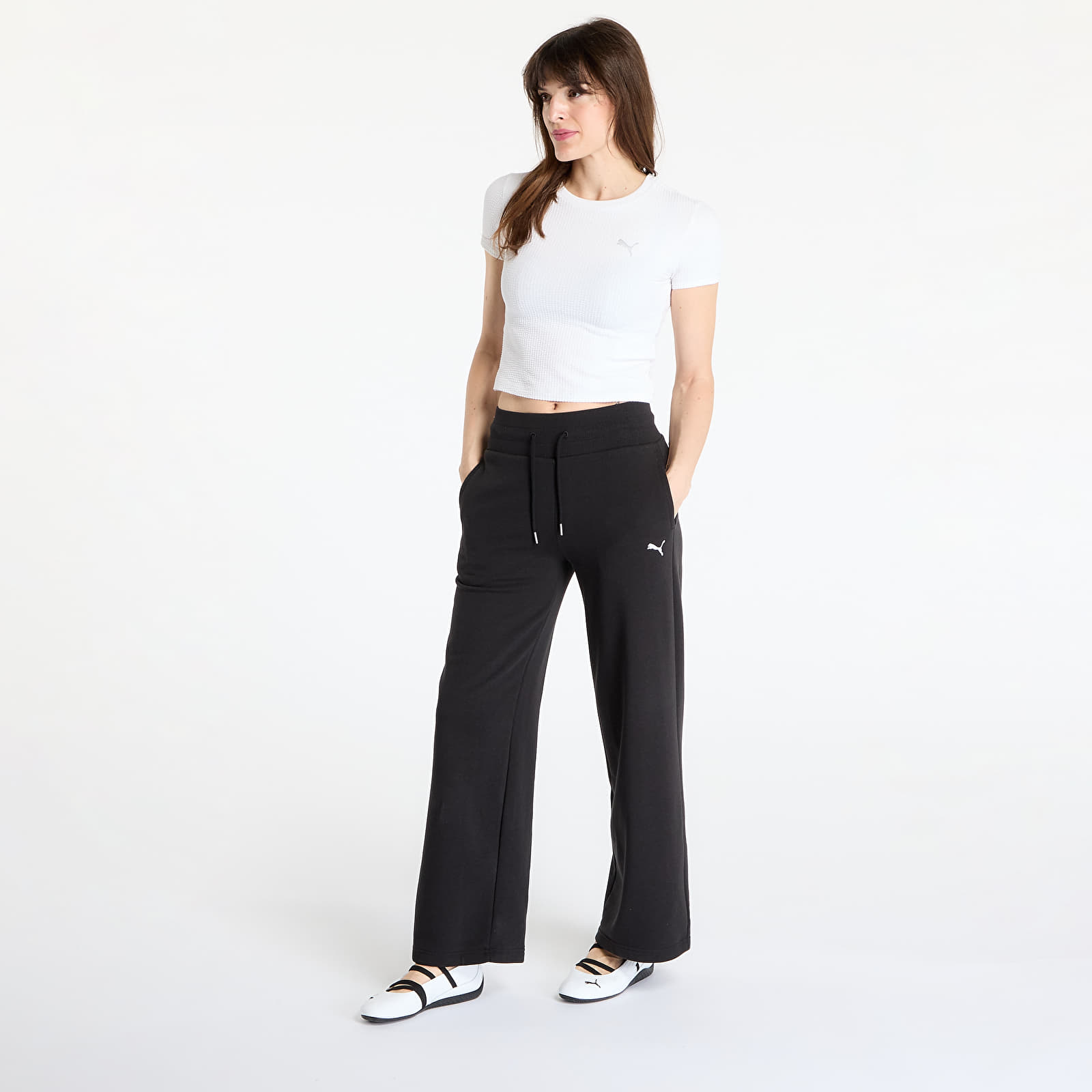 Дамски горнища Puma Dare to Textured Baby Tee PUMA White