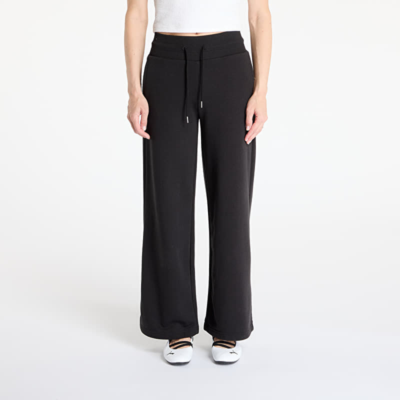 Puma Wardrobe Essentials Relaxed Wide Leg Sweatpants PUMA Black