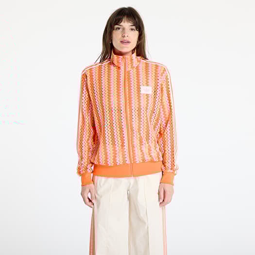 adidas Originals Summer Glow Firebird Track Top Semi Lucid Fuchsia/ Hazy Orange/ Semi Solar Orange
