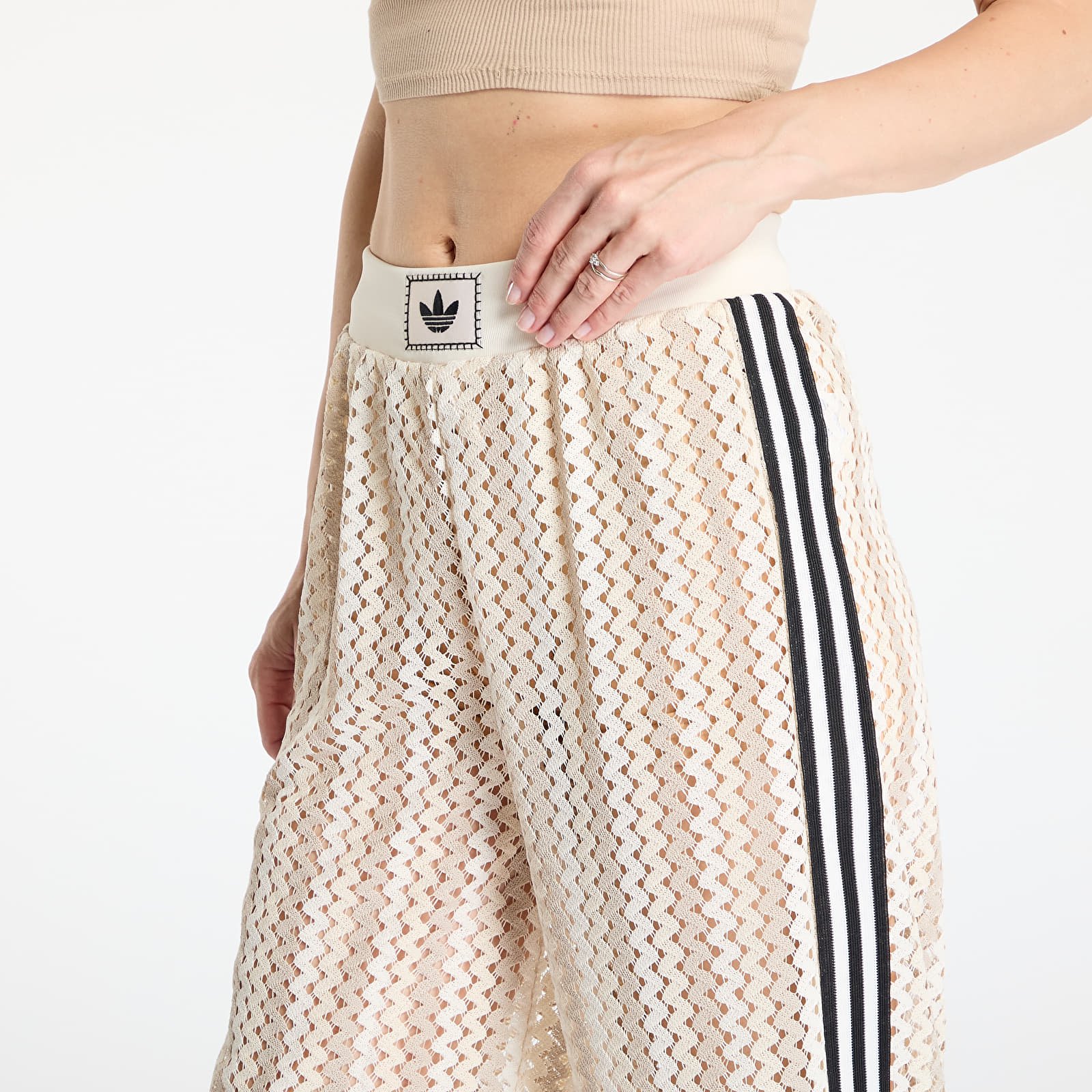 Pants and jeans adidas Originals Summer Glow Firebird Track Pant Wonder White