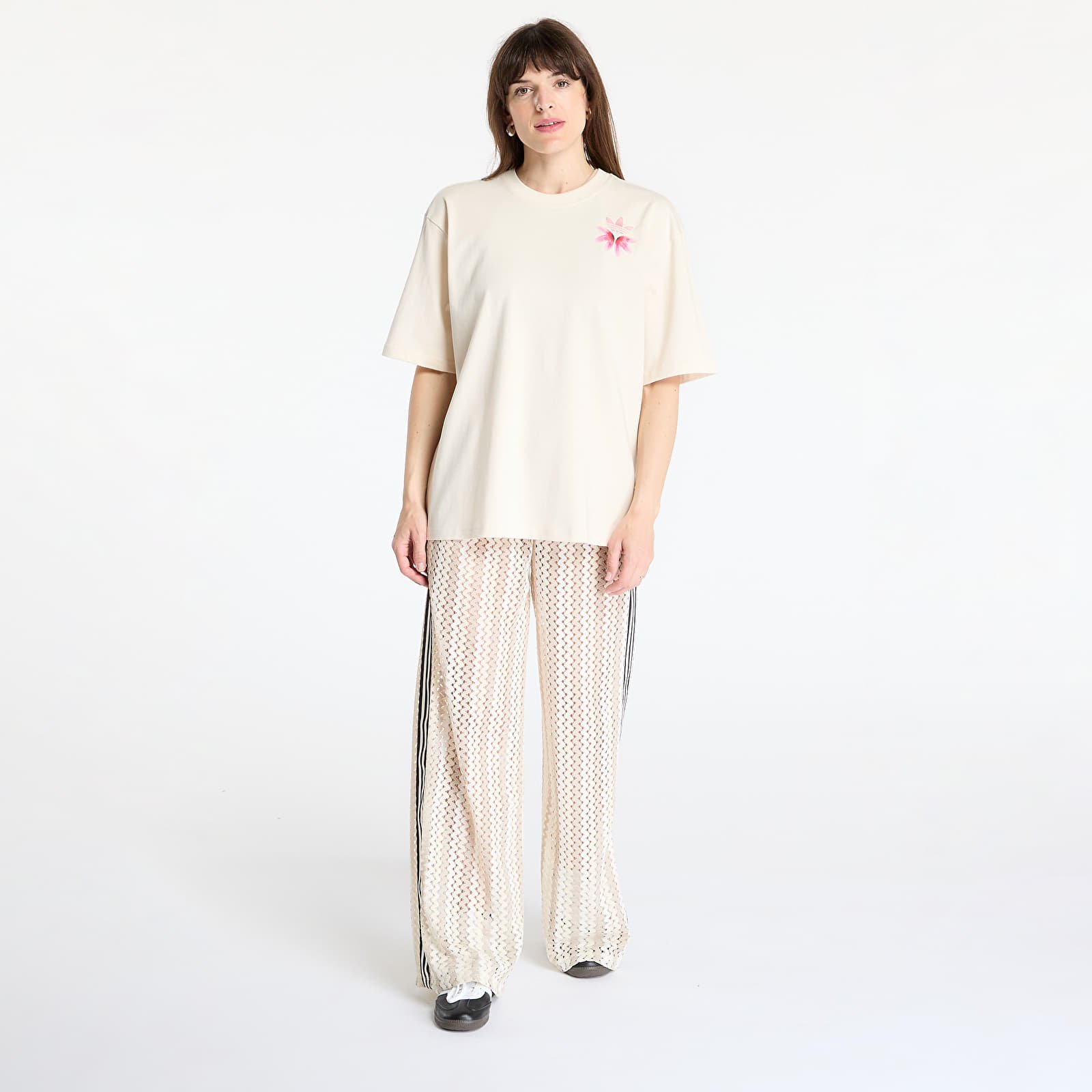 Pants and jeans adidas Originals Summer Glow Firebird Track Pant Wonder White