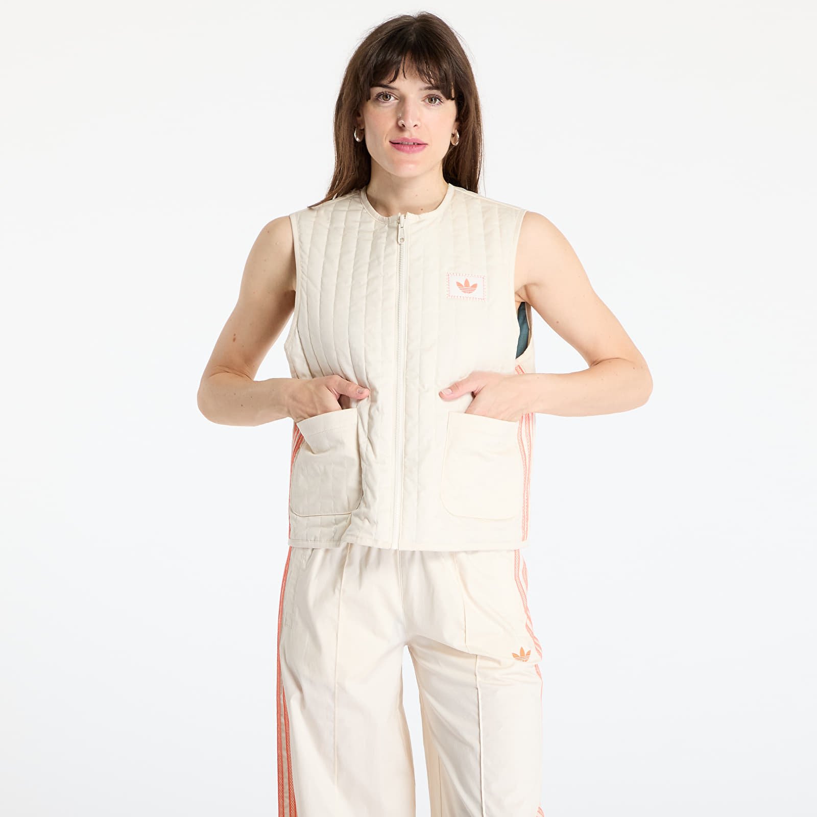 Vest adidas Originals Summer Glow Reversible Vest Wonder White/ Tech Green XS