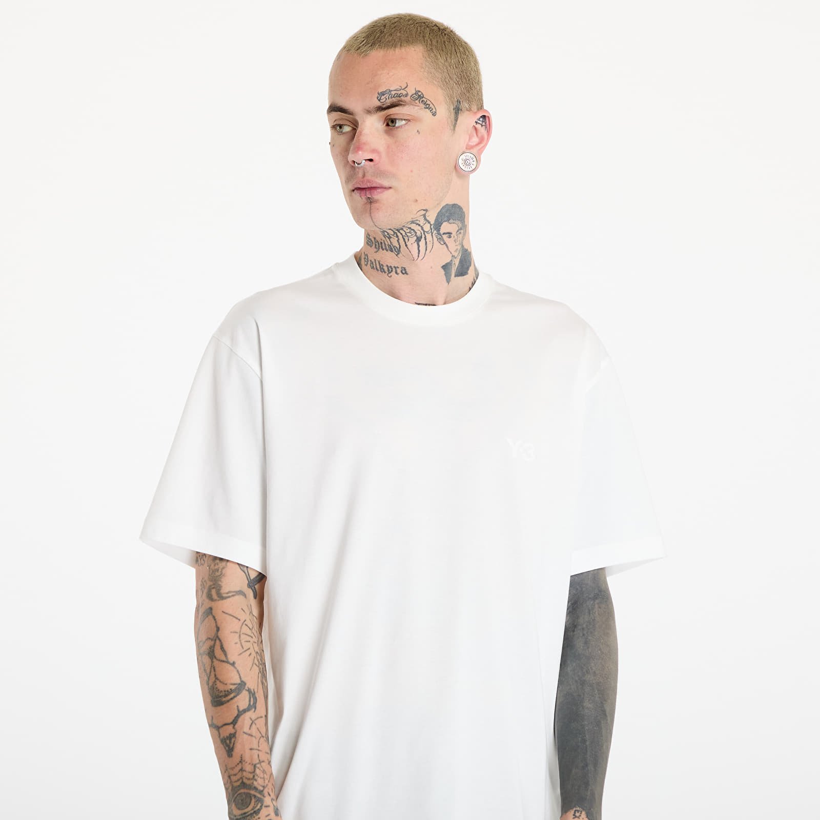 Ανδρικά μπλουζάκια Y-3 M Regular Short Sleeve Tee Core White