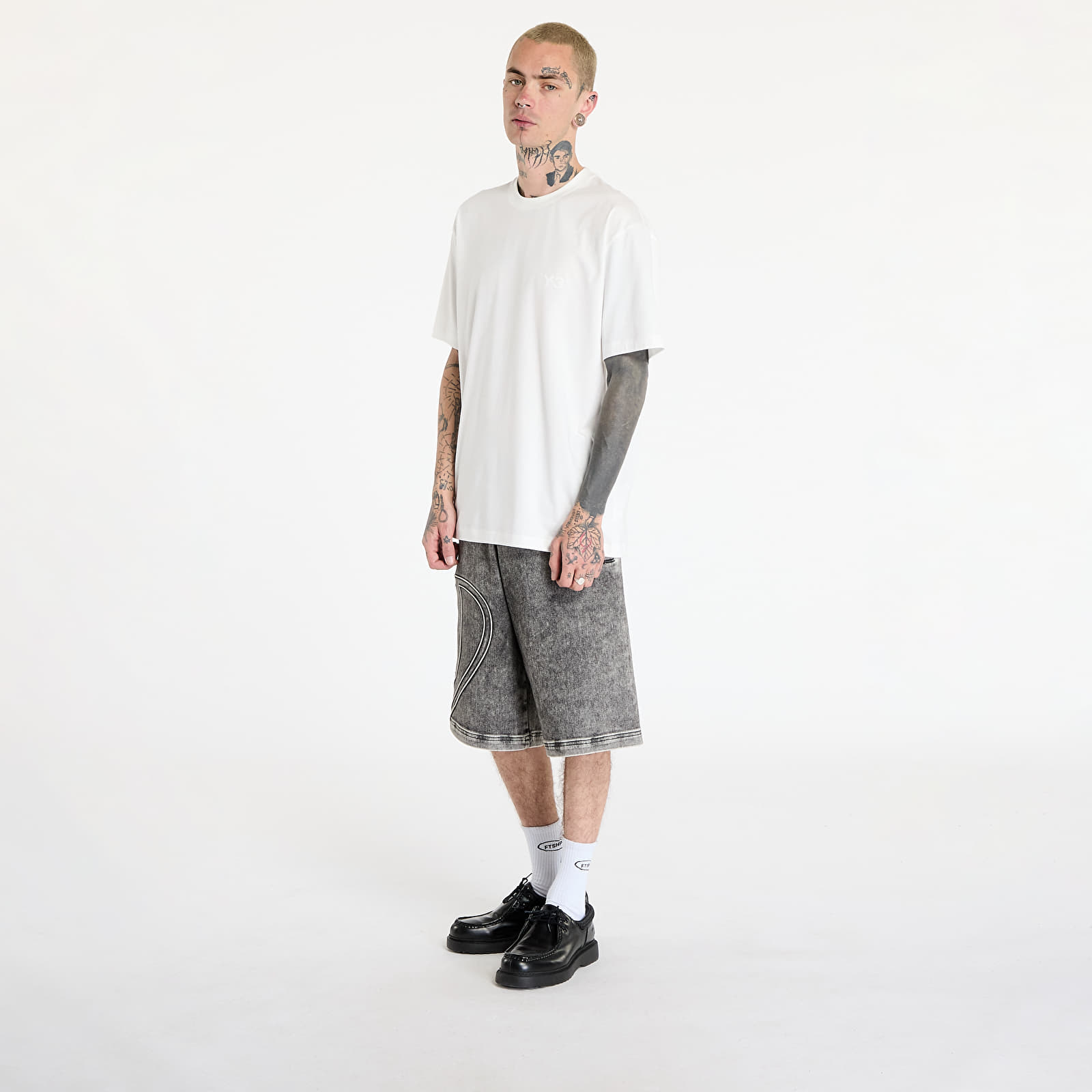 Ανδρικά μπλουζάκια Y-3 M Regular Short Sleeve Tee Core White