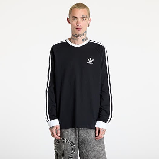 Marškinėliai adidas Adicolor Classics 3-stripes Long Sleeve T-Shirt Black