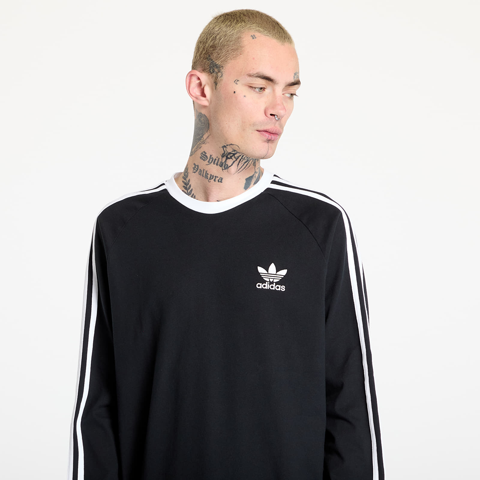Тениски adidas Adicolor Classics 3-stripes Long Sleeve T-Shirt Black