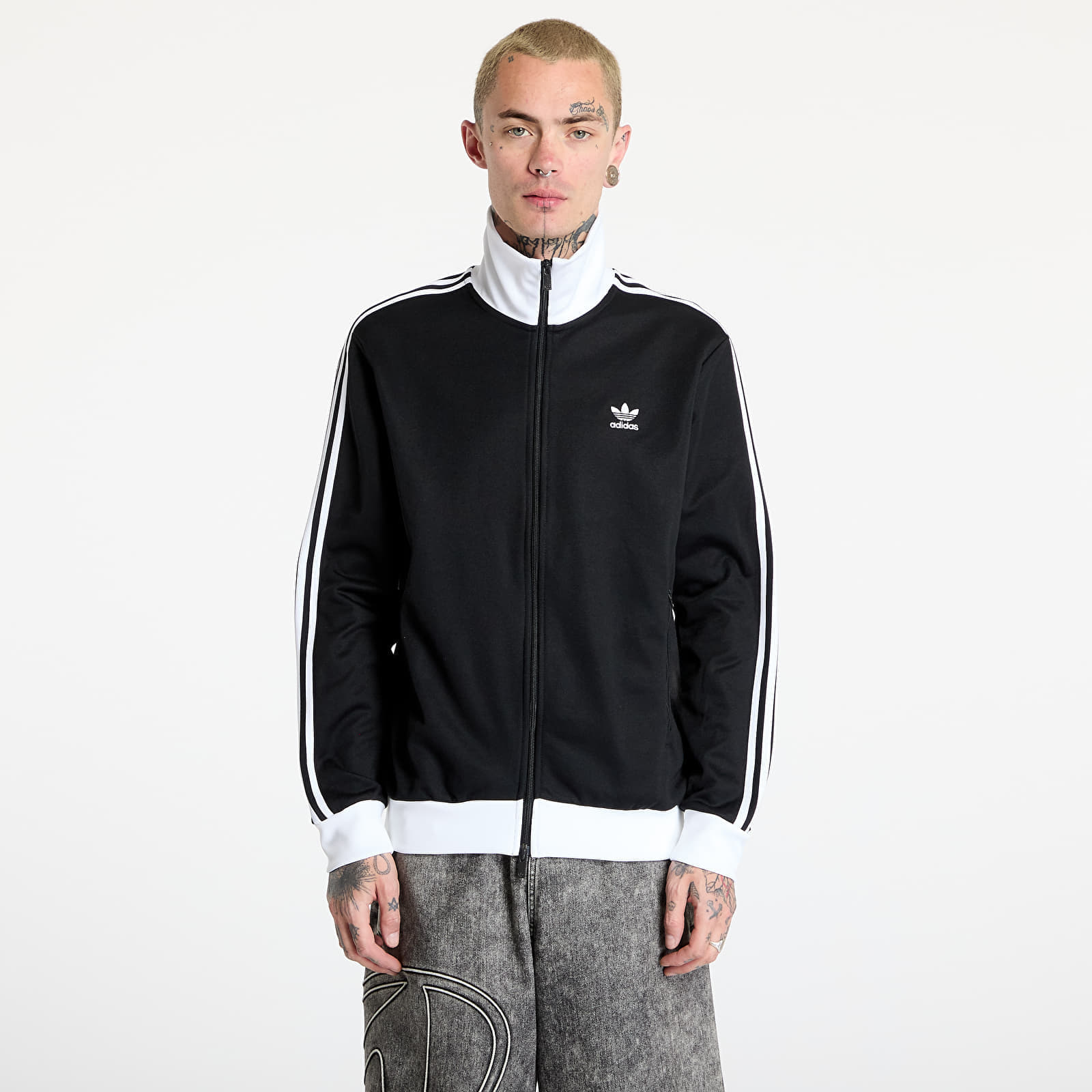 Суитшърт adidas Adicolor Classics Beckenbauer Track Top Black/ White S