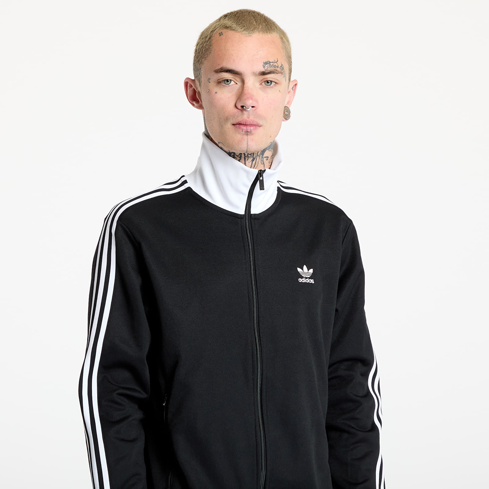 Kapucnis pulóverek és pulcsik adidas Adicolor Classics Beckenbauer Track Top Black/ White