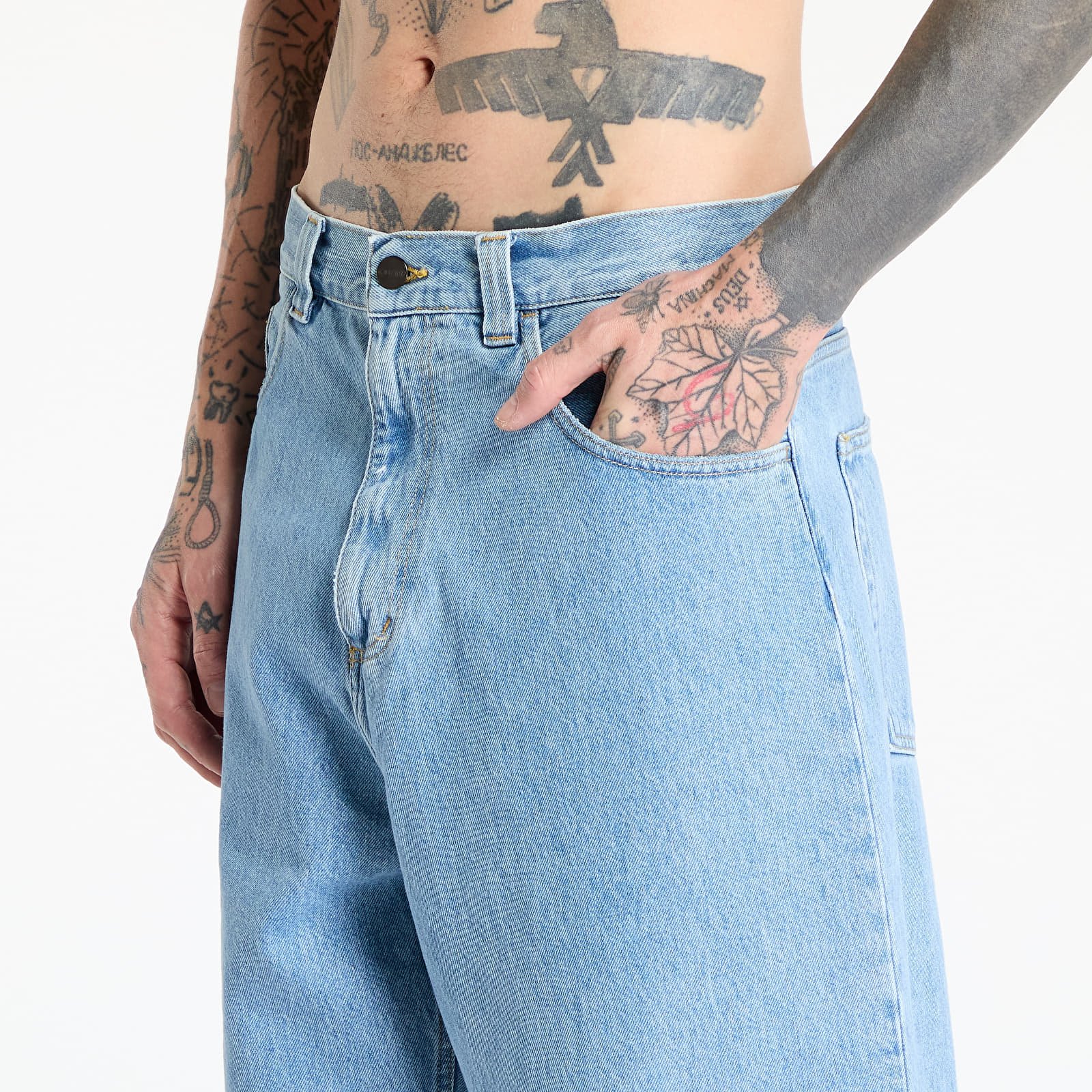 Pants and jeans Carhartt WIP Brandon Pant Blue Stone Bleached