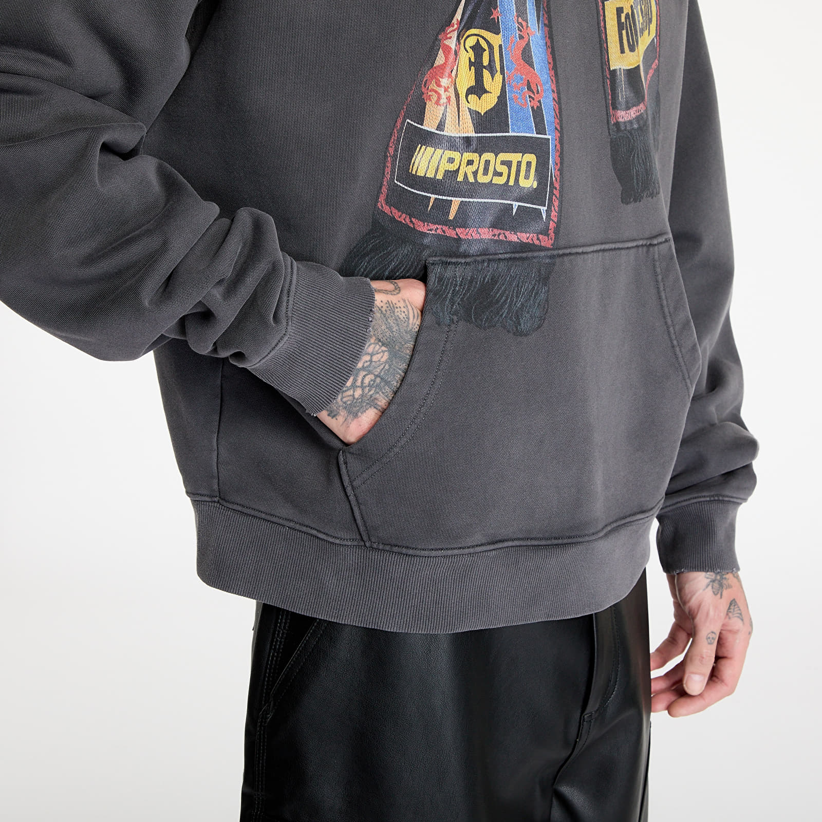 Mikiny FTSHP x PROSTO Hoodie UNISEX Graphite