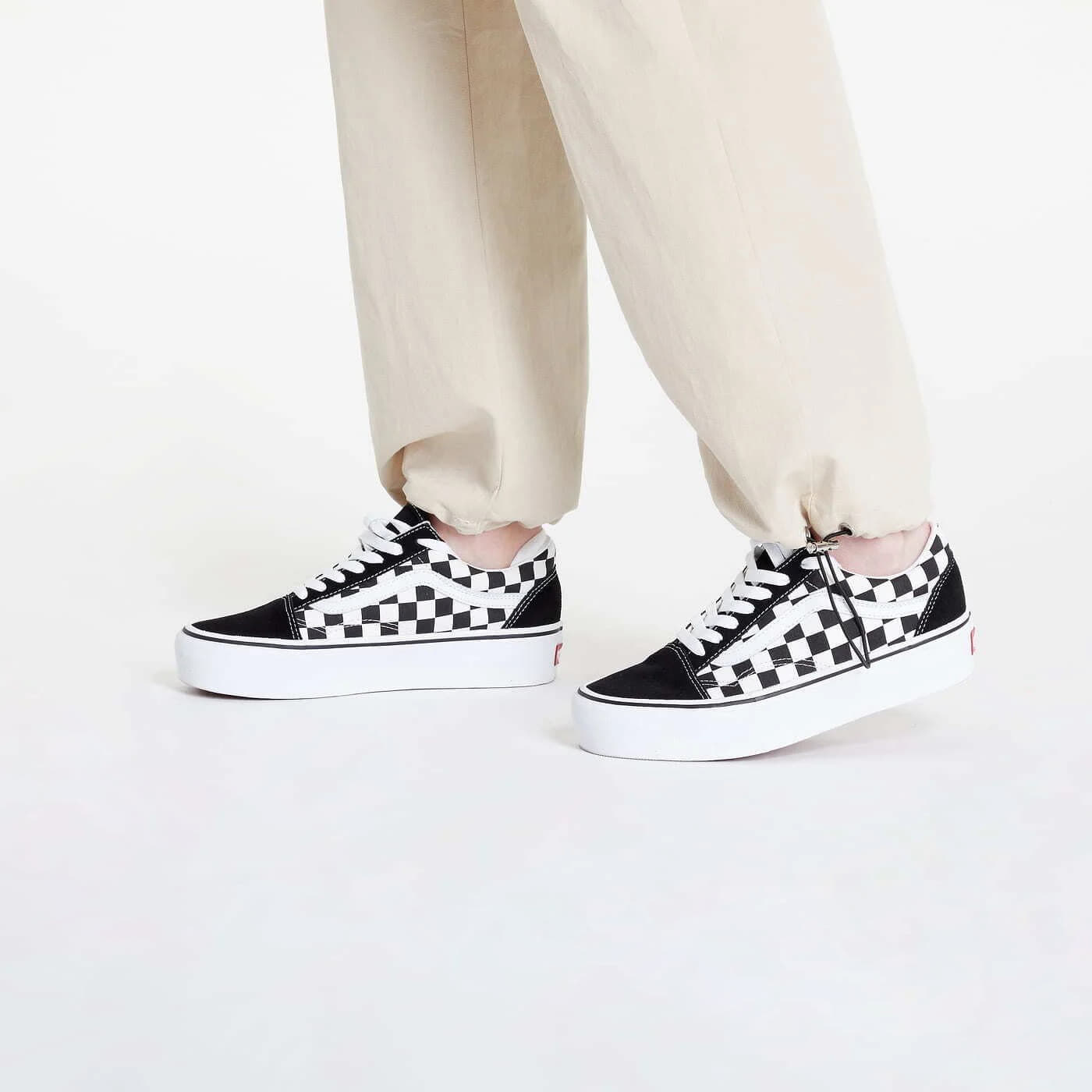 Cargobukser for kvinner Sixth June Wide Leg Cargo Pants Cream