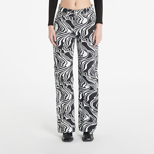 Džinsai Sixth June Straight Leg Printed Jeans Black/ White