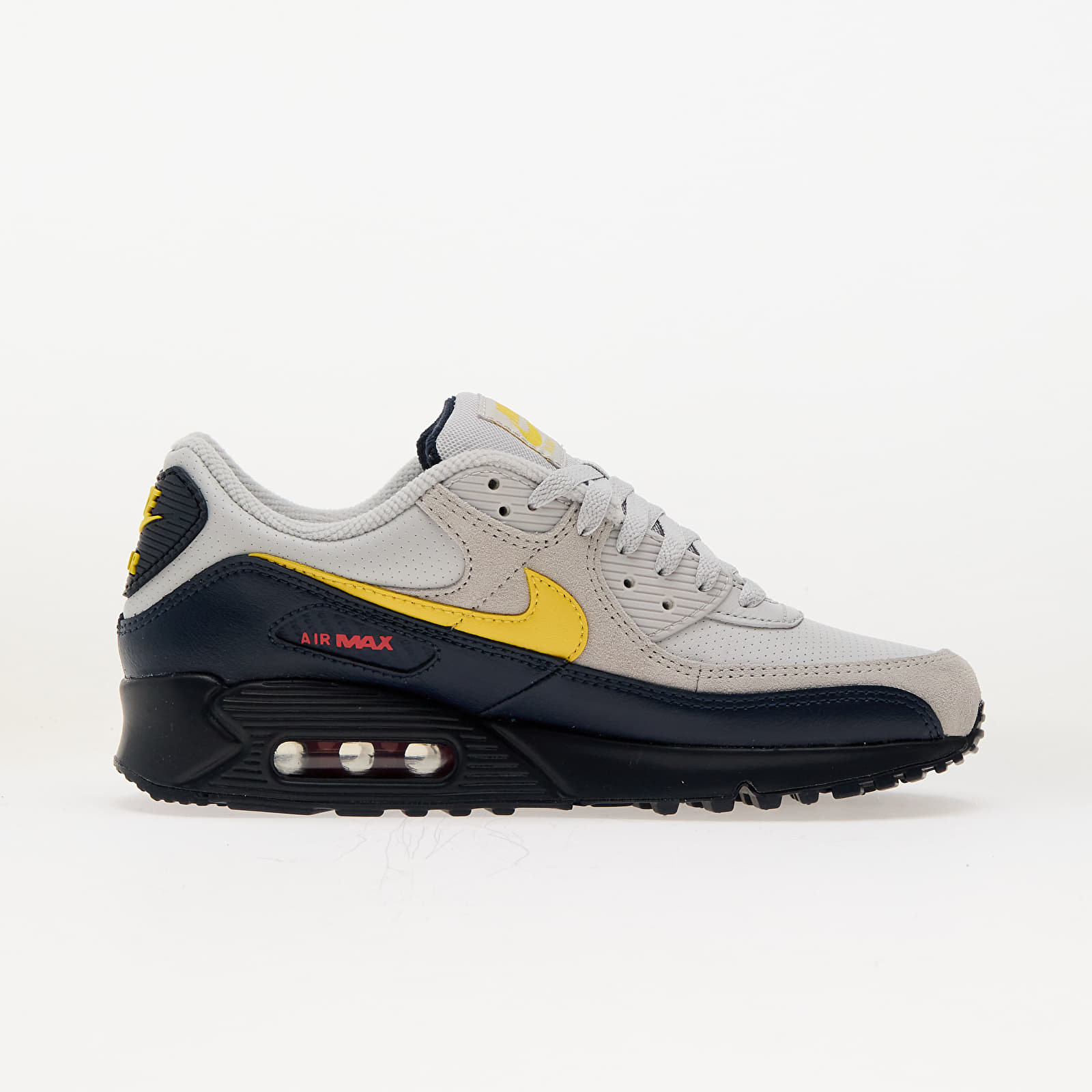 Men's shoes Nike Air Max 90 Neutral Grey/ Tour Yellow-Obsidian