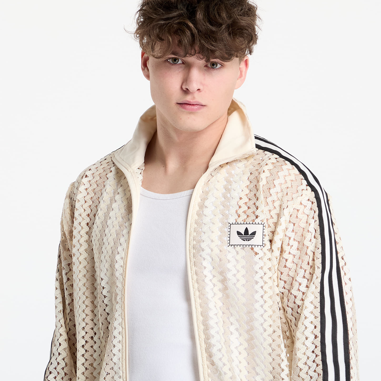 Kapuutsikud ja kampsunid adidas Originals Summer Glow Firebird Track Top UNISEX Wonder White