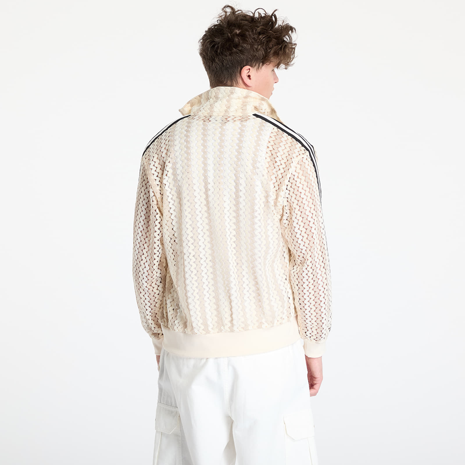 Kapuutsikud ja kampsunid adidas Originals Summer Glow Firebird Track Top UNISEX Wonder White
