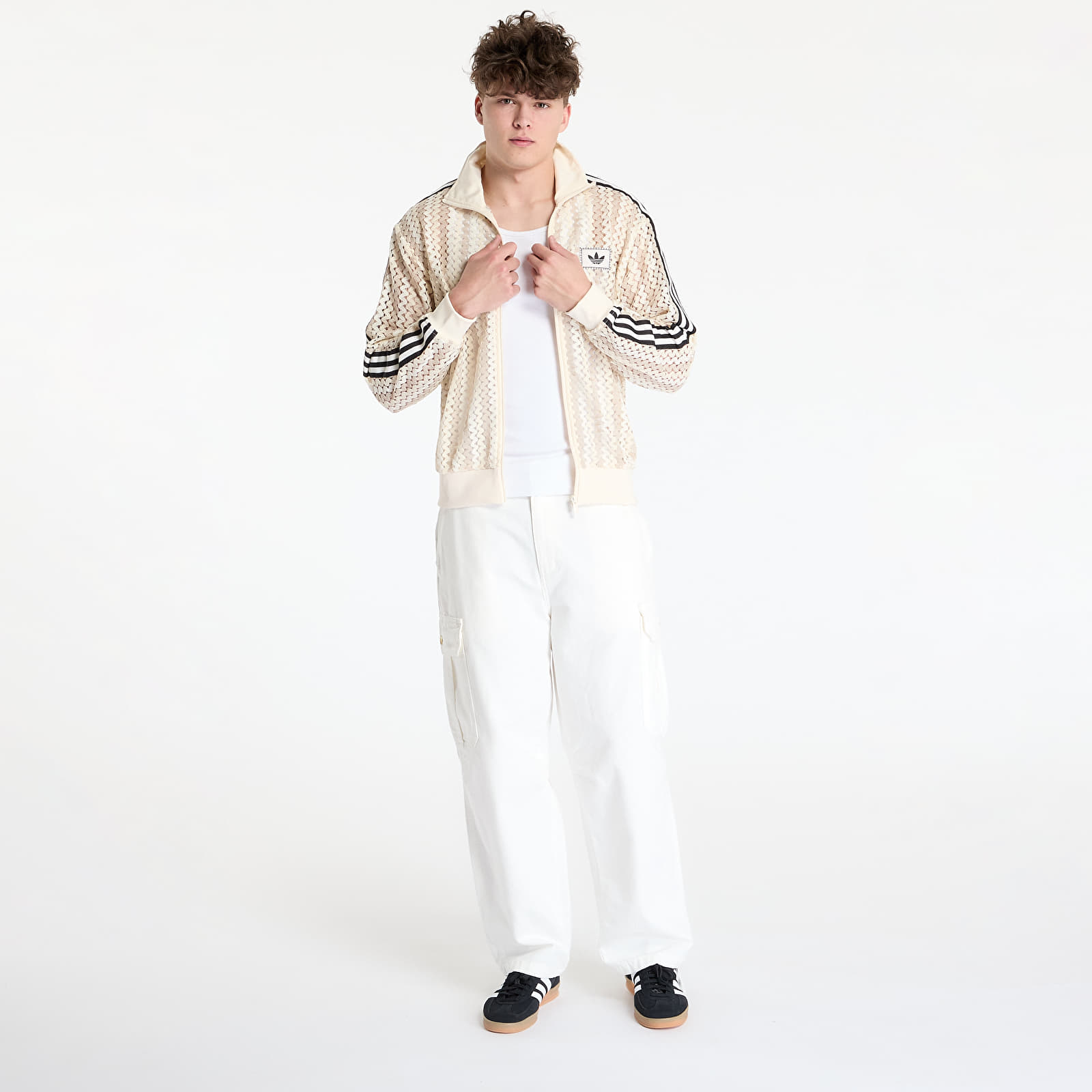 Kapuutsikud ja kampsunid adidas Originals Summer Glow Firebird Track Top UNISEX Wonder White