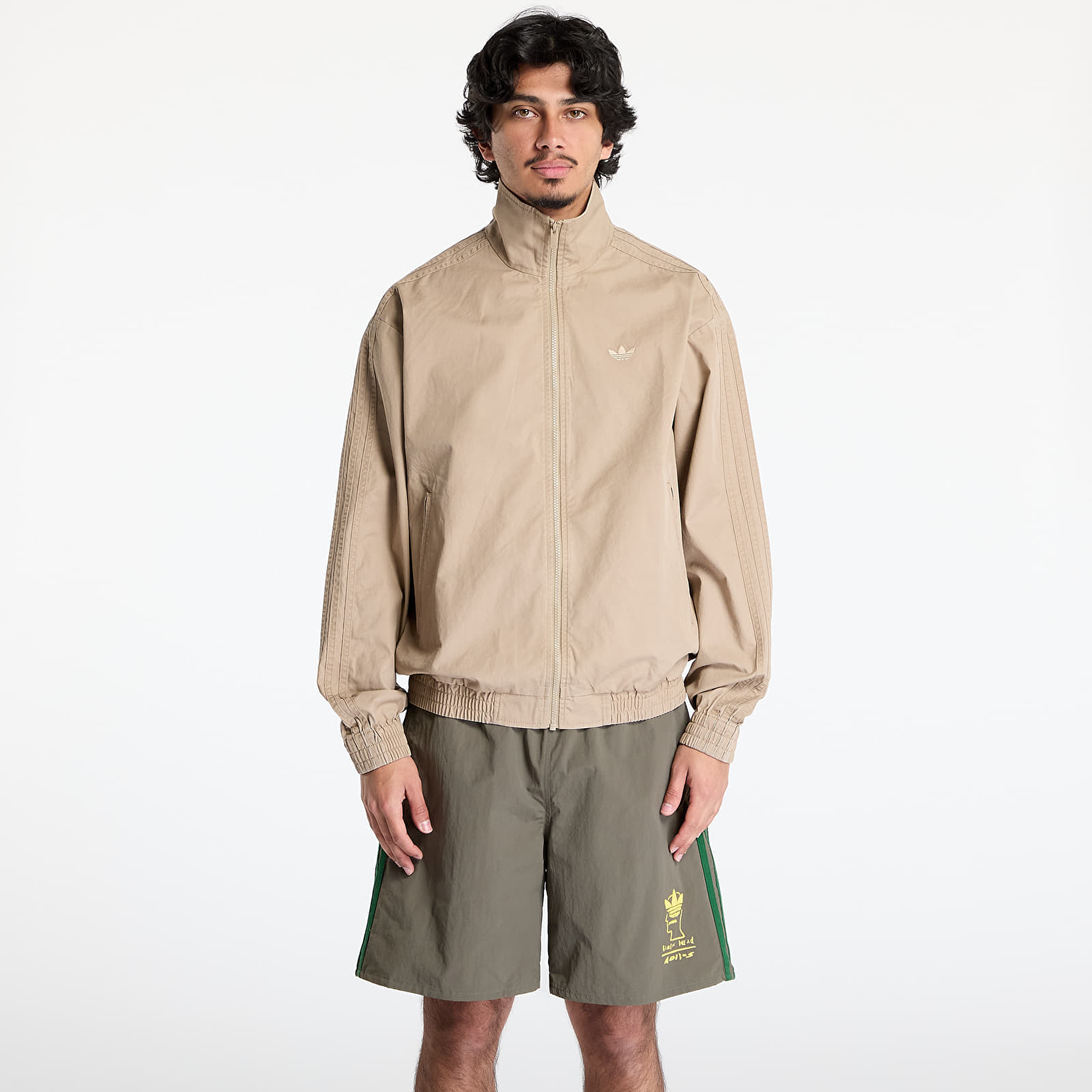 Jacket adidas Woven Firebird Tracksuit Jacket Brown/ Blanch Cargo M