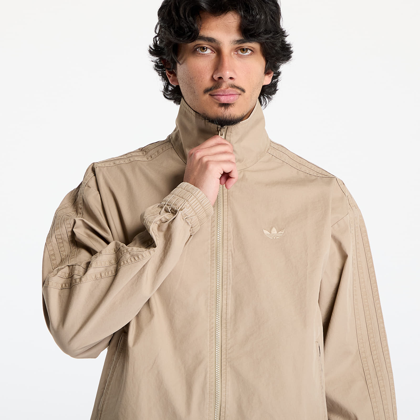Men's jackets adidas Woven Firebird Tracksuit Jacket Brown/ Blanch Cargo