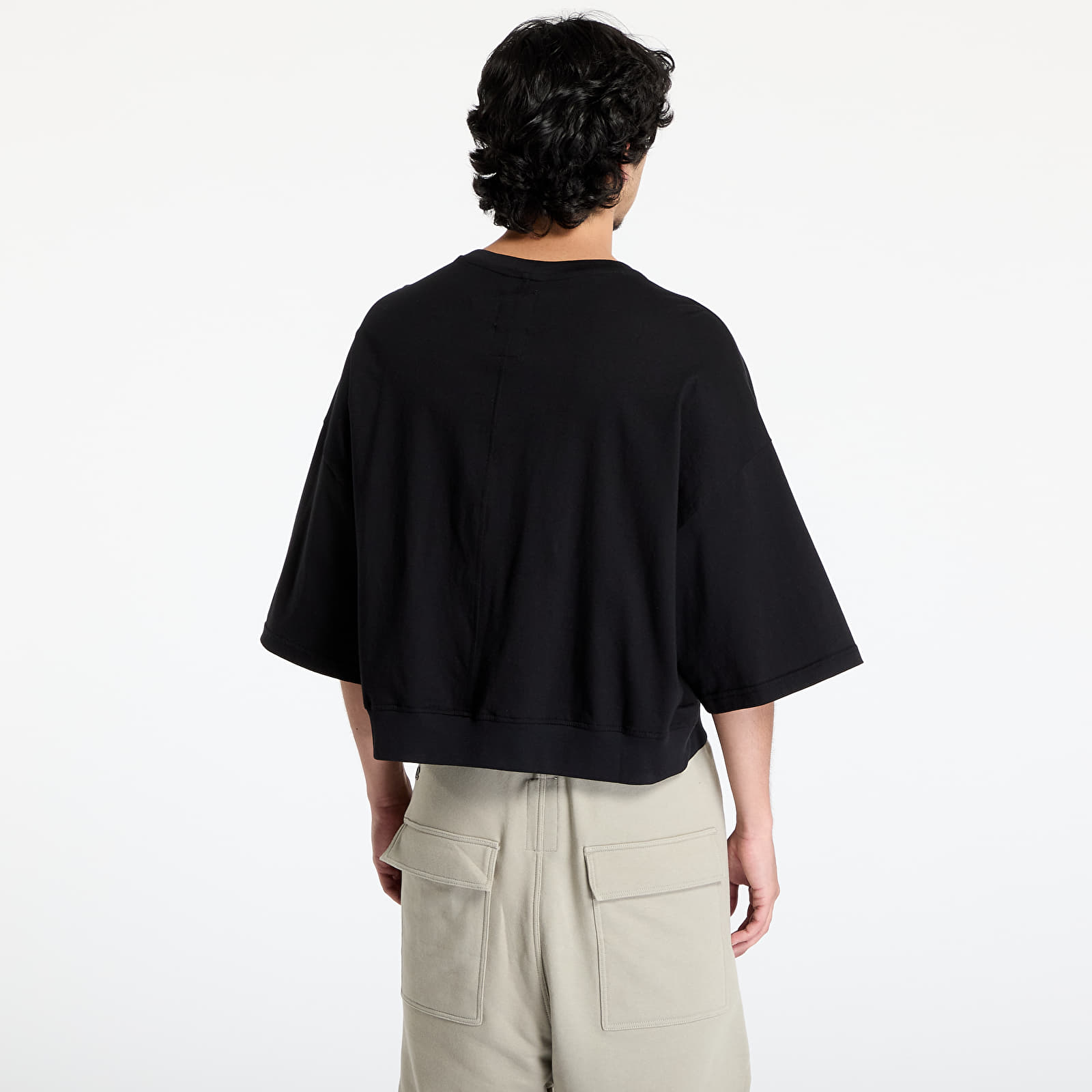 Tričká Rick Owens DRKSHDW x Champion Tommy Cropped Tee Black
