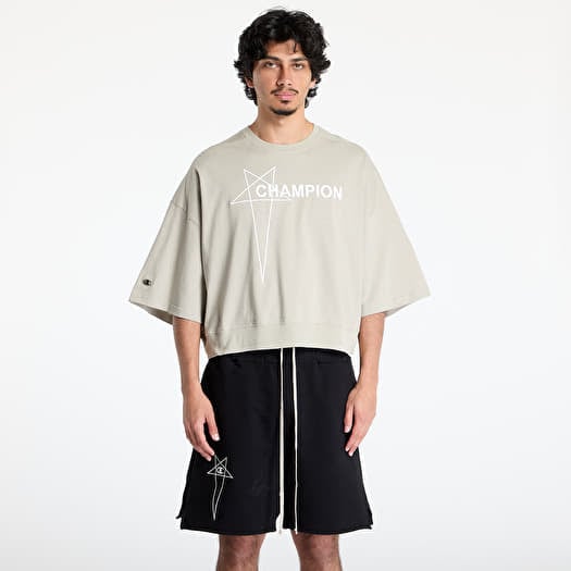 Tričko Rick Owens DRKSHDW x Champion Tommy Cropped Tee Pearl