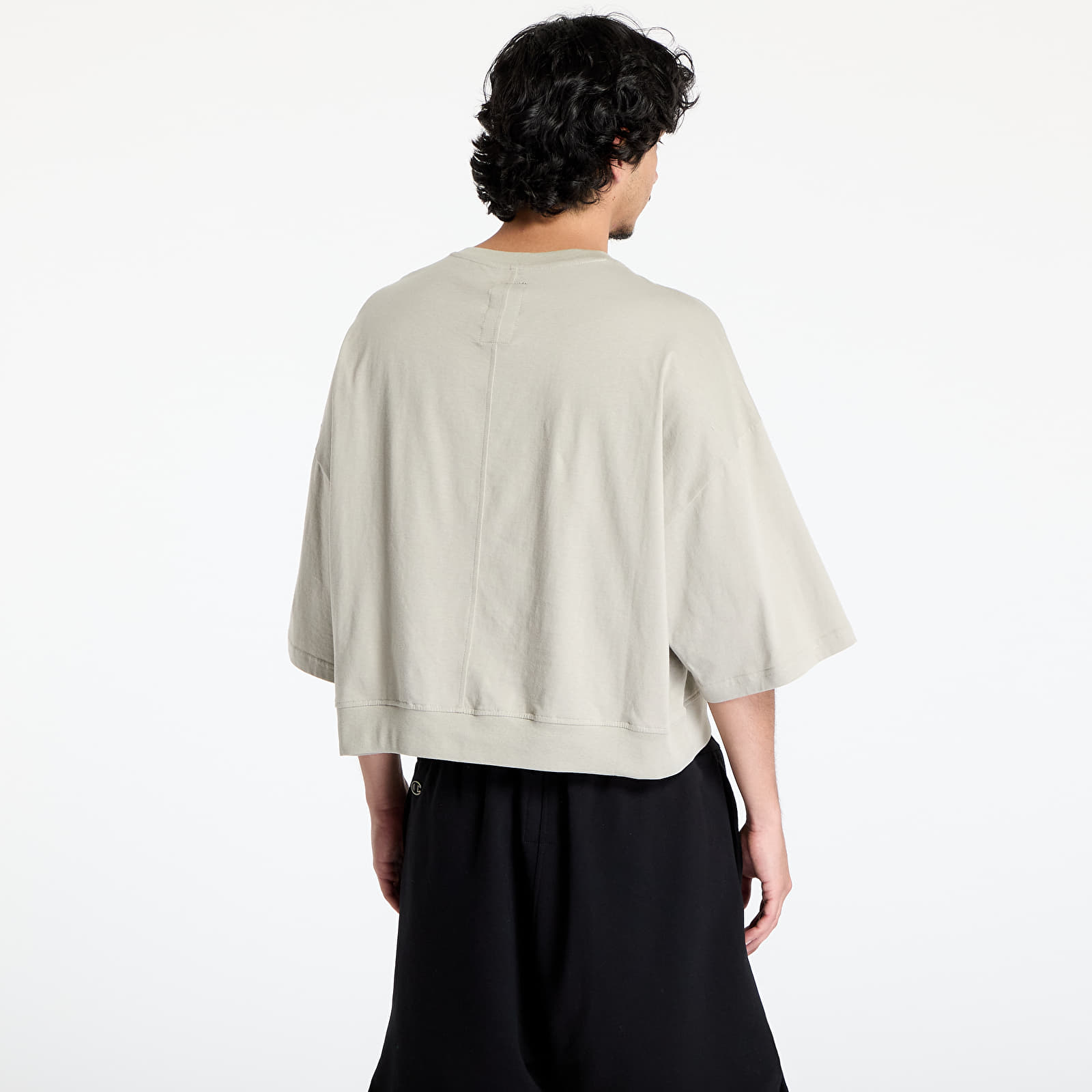 Heren T-shirts Rick Owens DRKSHDW x Champion Tommy Cropped Tee Pearl