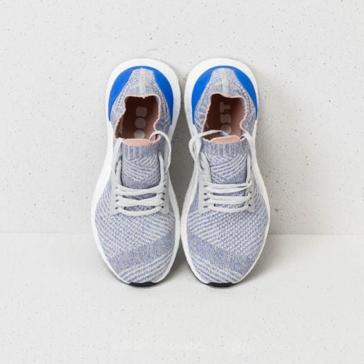 Women's ultraboost x running shoes  grey/white/blue hot sale