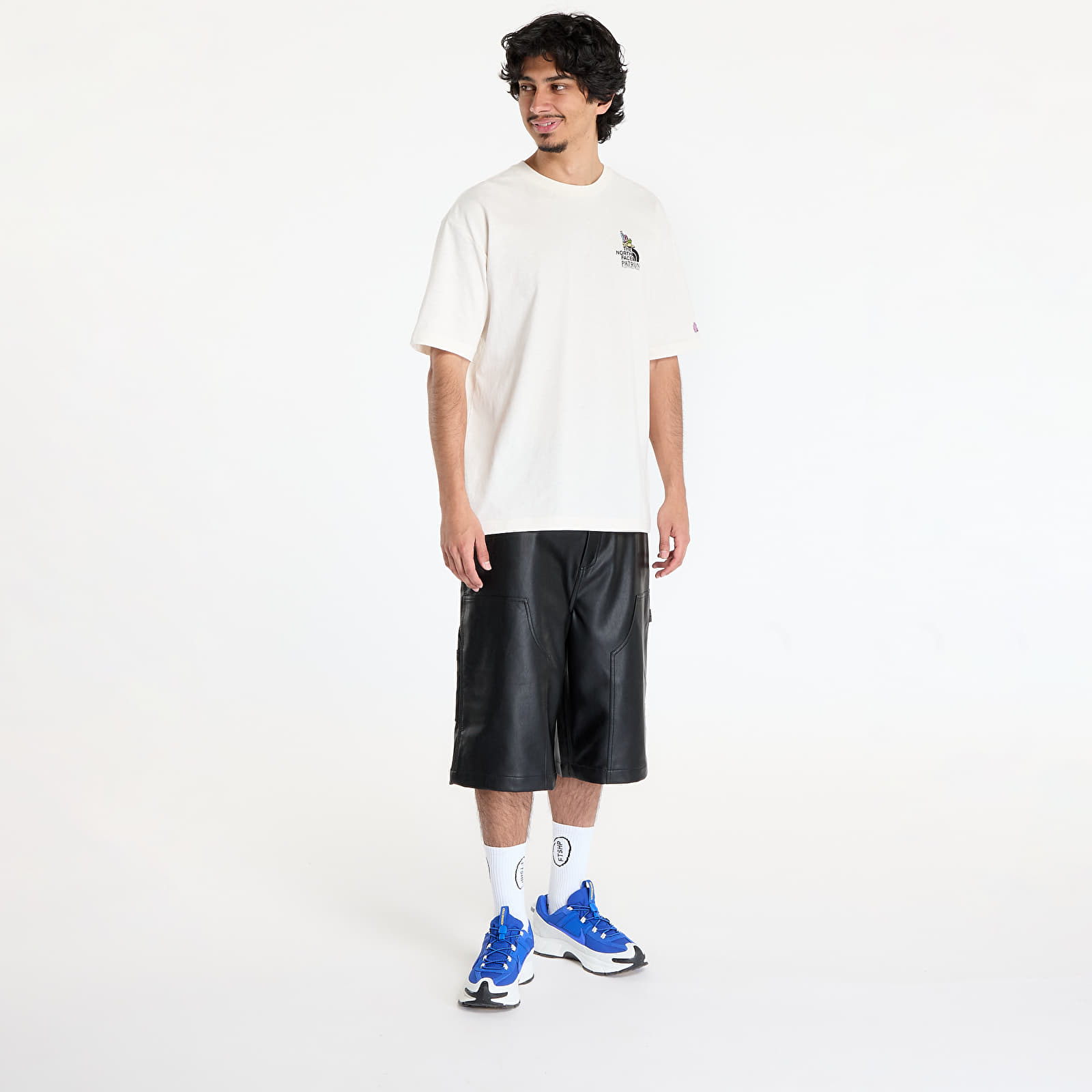 Men's T-shirts The North Face UNISEX Ss Clean Trails Oversized Tee White Dune