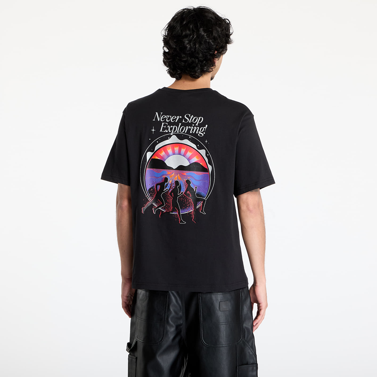 Tricouri bărbați The North Face UNISEX Ss Never Stop Relaxed Tee TNF Black
