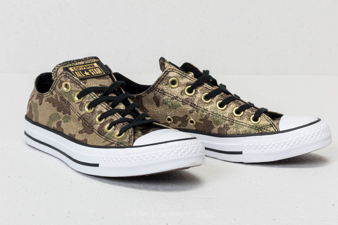 Női cipők Converse Chuck Taylor All Star OX Khaki/ Black/ Gold