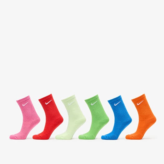 Nike Dri-FIT Everyday Plus Cushioned Training Crew Socks 6-Pack Multi-Color