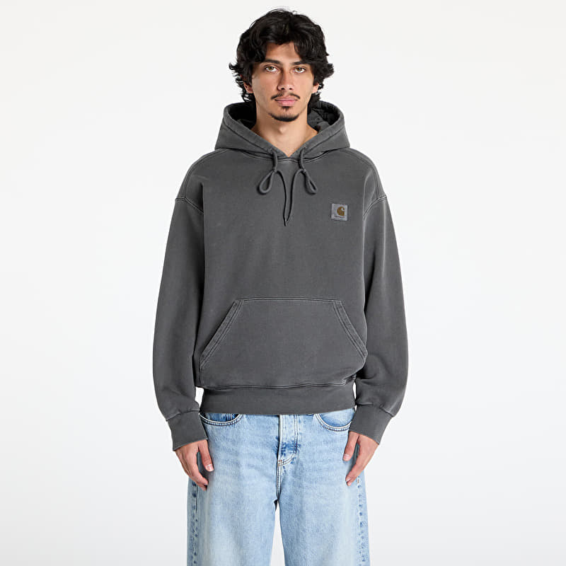 Carhartt WIP Hooded Nelson Sweat UNISEX Graphite Garment Dyed