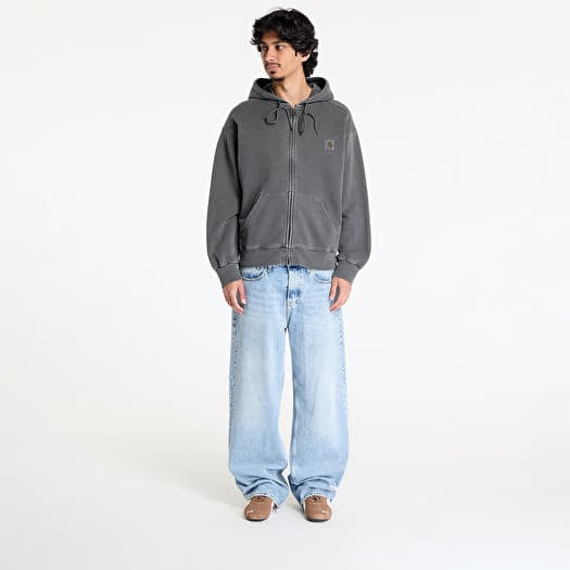 ★2025SS新作★CARHARTT★HOODED NELSON JACKET Carhartt WIP Hooded Nelson Jacket UNISEX Charcoal Garment