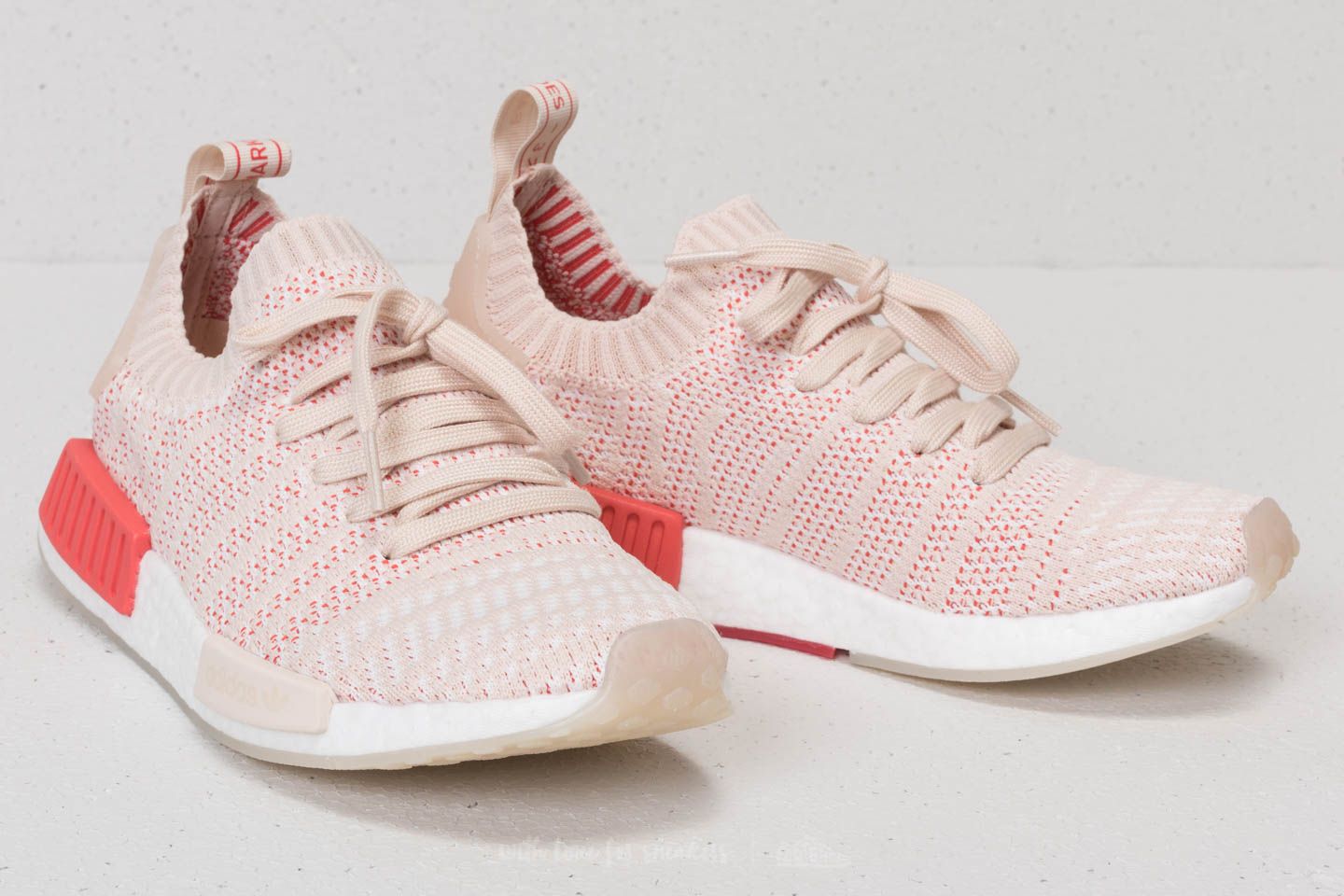 Women s shoes adidas NMD R1 STLT Primeknit W Linen Crystal White Ftw White Footshop