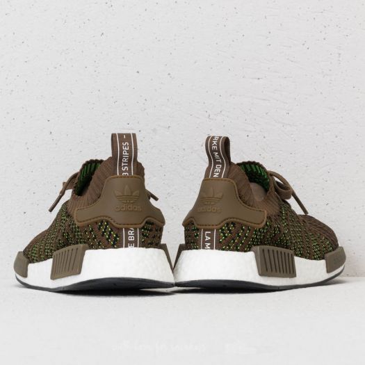 Men s shoes adidas NMD R1 STLT Primeknit Trace Olive Core Black Solar Slime Footshop