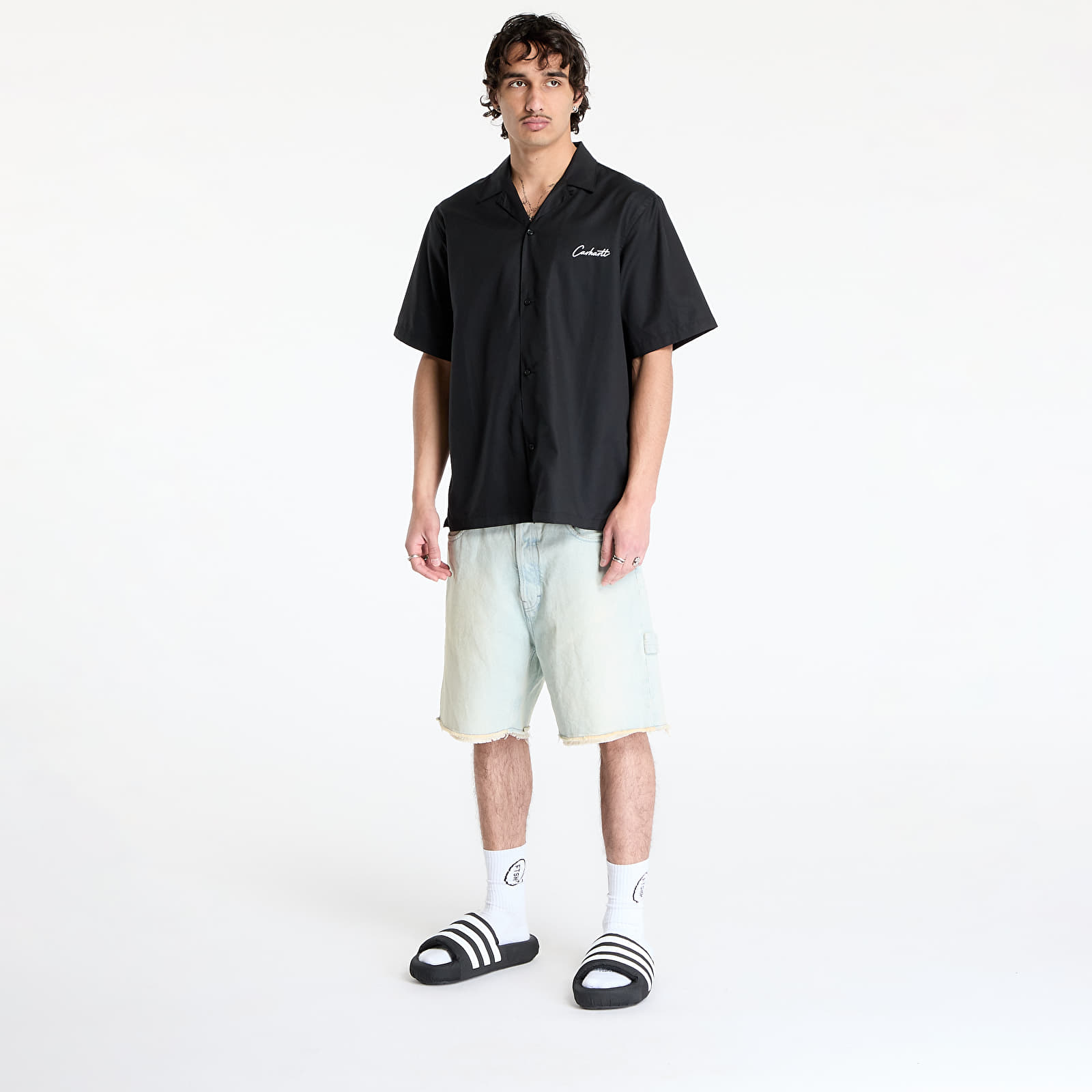Särgid Carhartt WIP S/S Delray Shirt UNISEX Black/ White