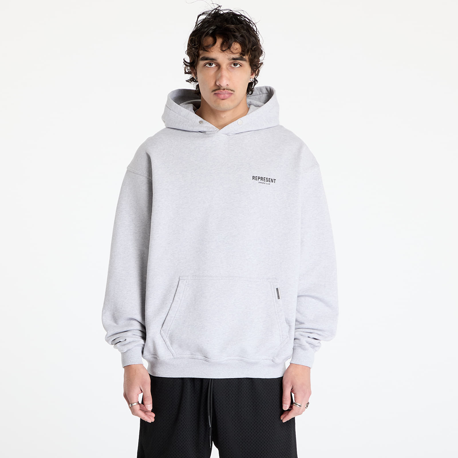 Регланы и толстовки REPRESENT Represent Owners Club Hoodie Ash Grey