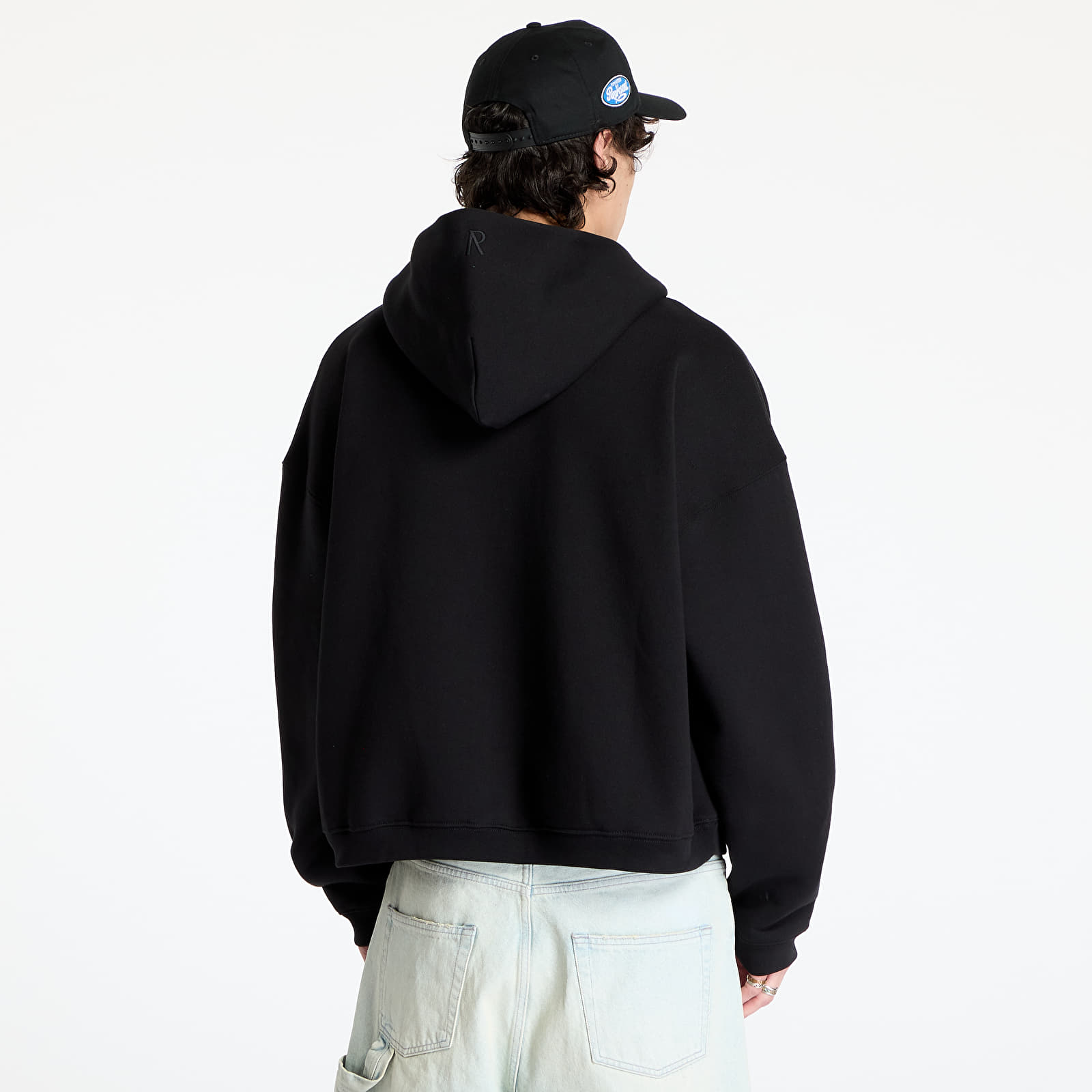 Puloverji   REPRESENT Initial Boxy Zip Hoodie Black